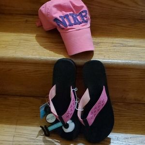 Nike Accessories - Nike Cap & Flip Flops BUNDLE - M-7/8 - $10 Nike Accessories - Nike Cap & Flip Flops BUNDLE - M-7/8 - $10